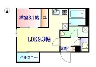 連坊駅 徒歩7分 3階の物件間取画像